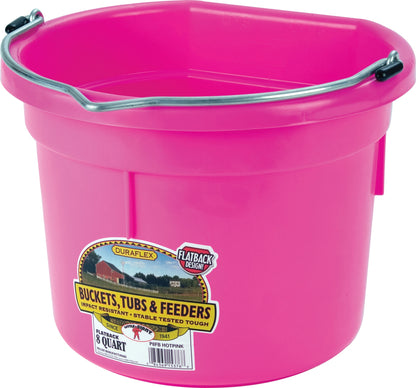 Little Giant Flat Back Plastic Bucket