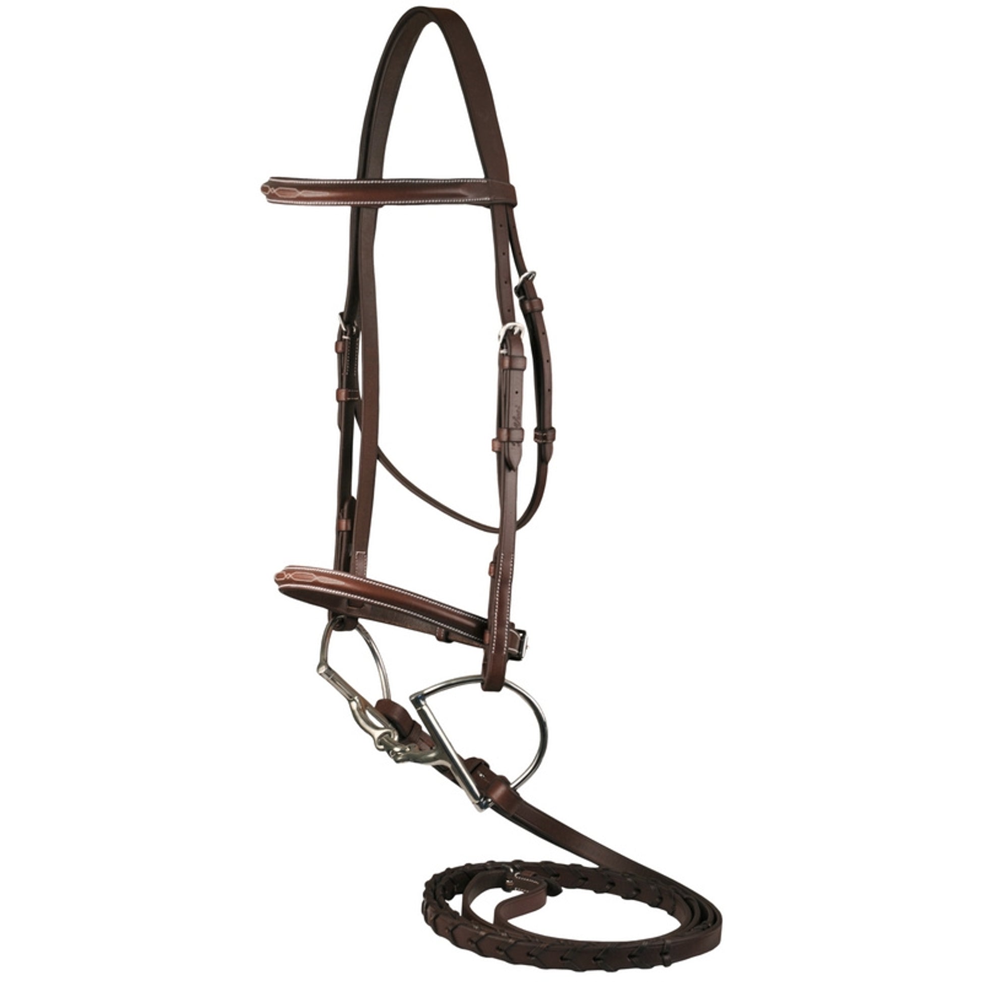 Da Vinci Fancy Raised Bridle with Flat Laced Reins