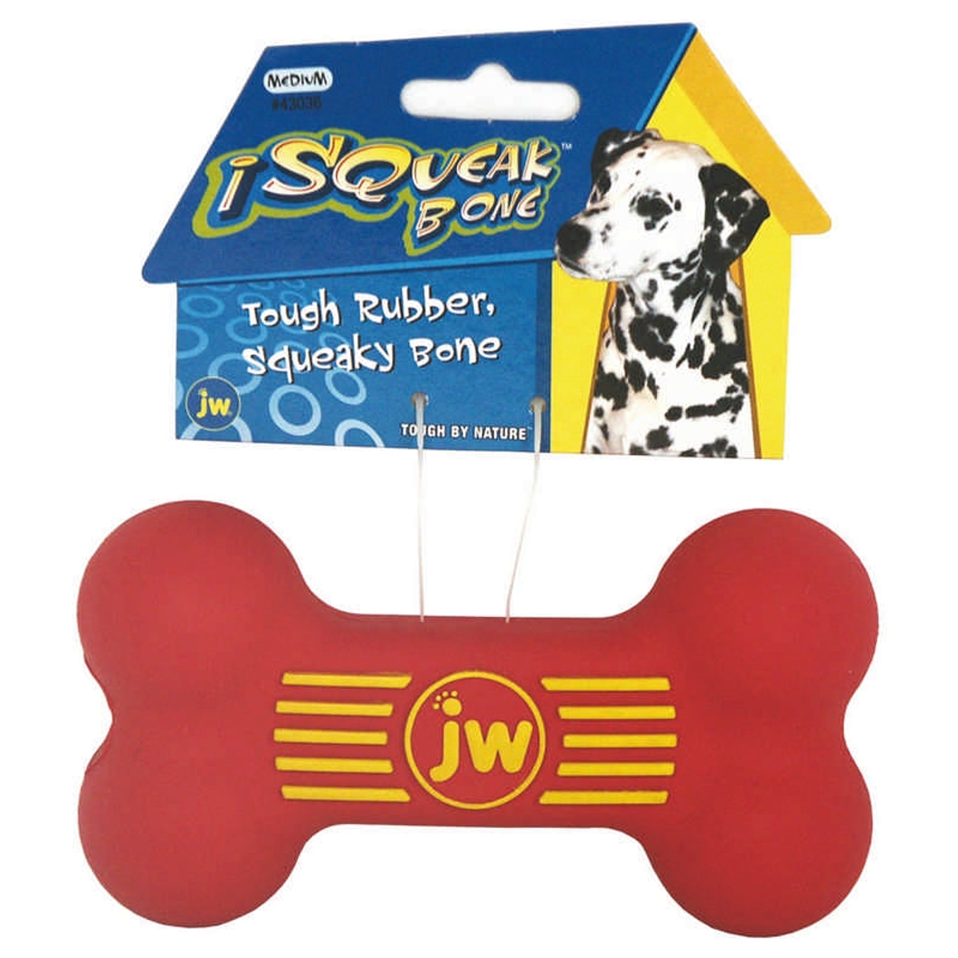 Isqueak dog toy Bone