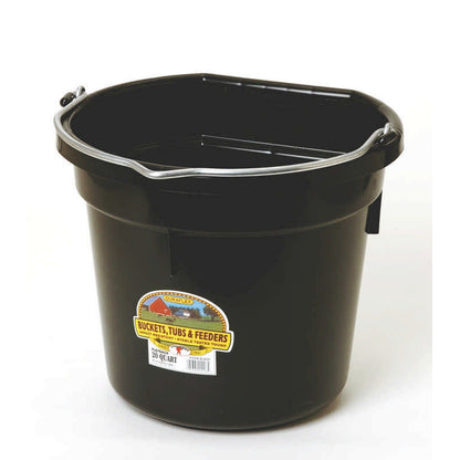 Little Giant DuraFlex Plastic Flat Back Bucket
