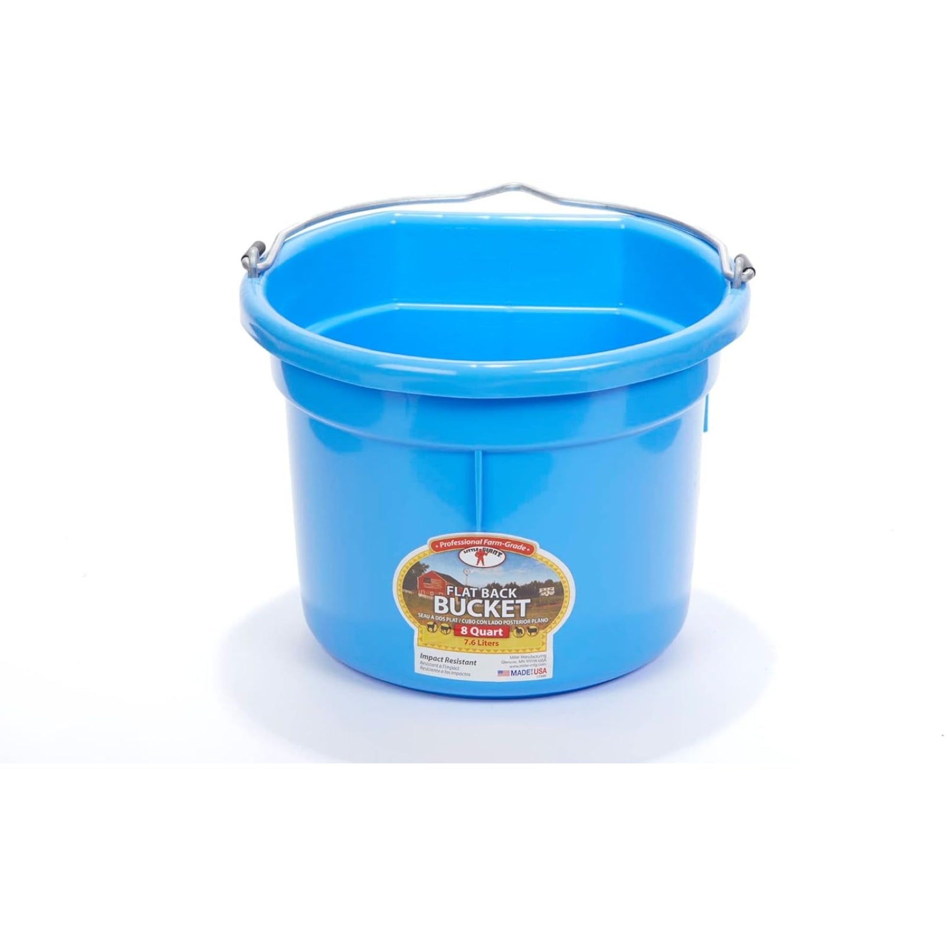 Little Giant Flat Back Plastic Bucket