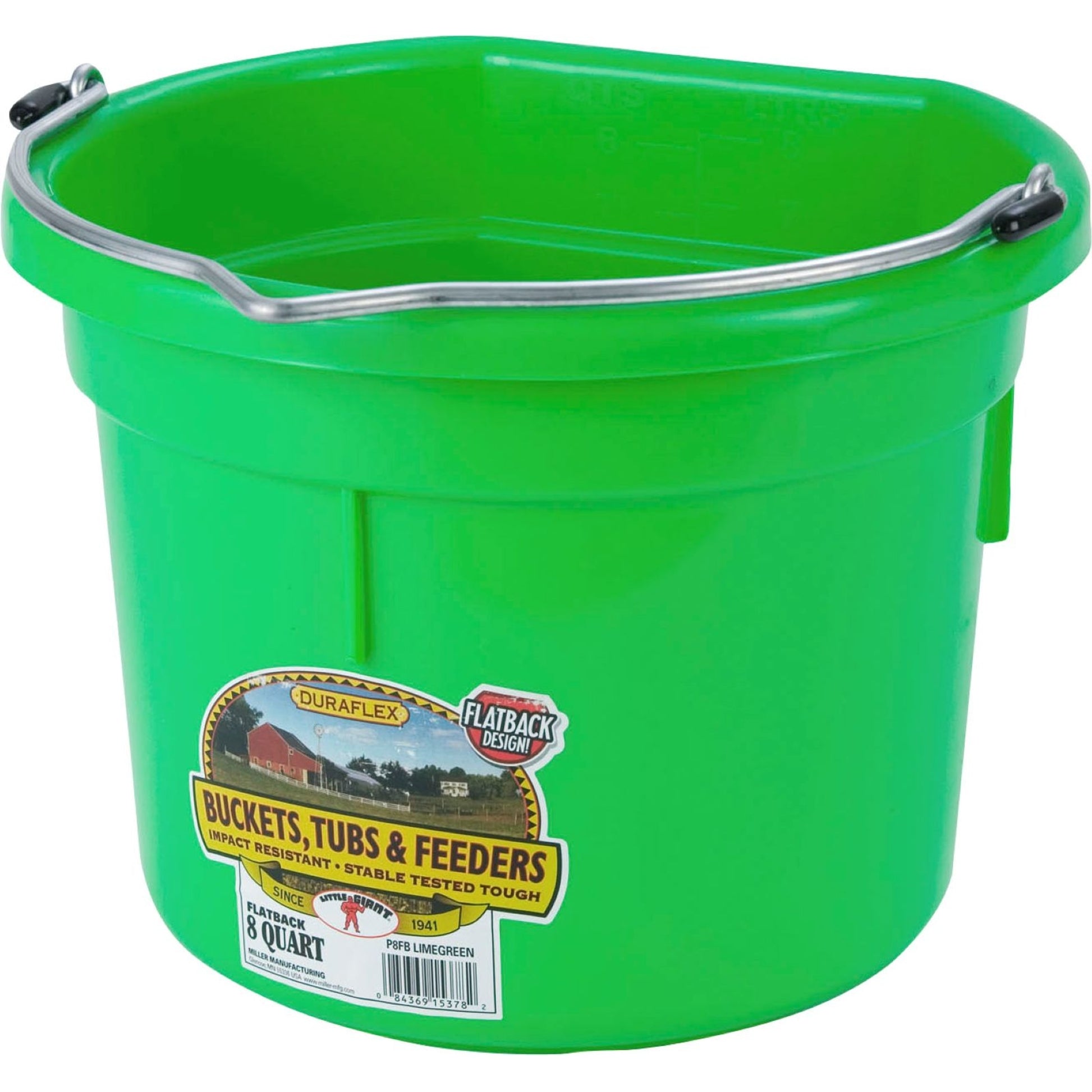 Little Giant Flat Back Plastic Bucket