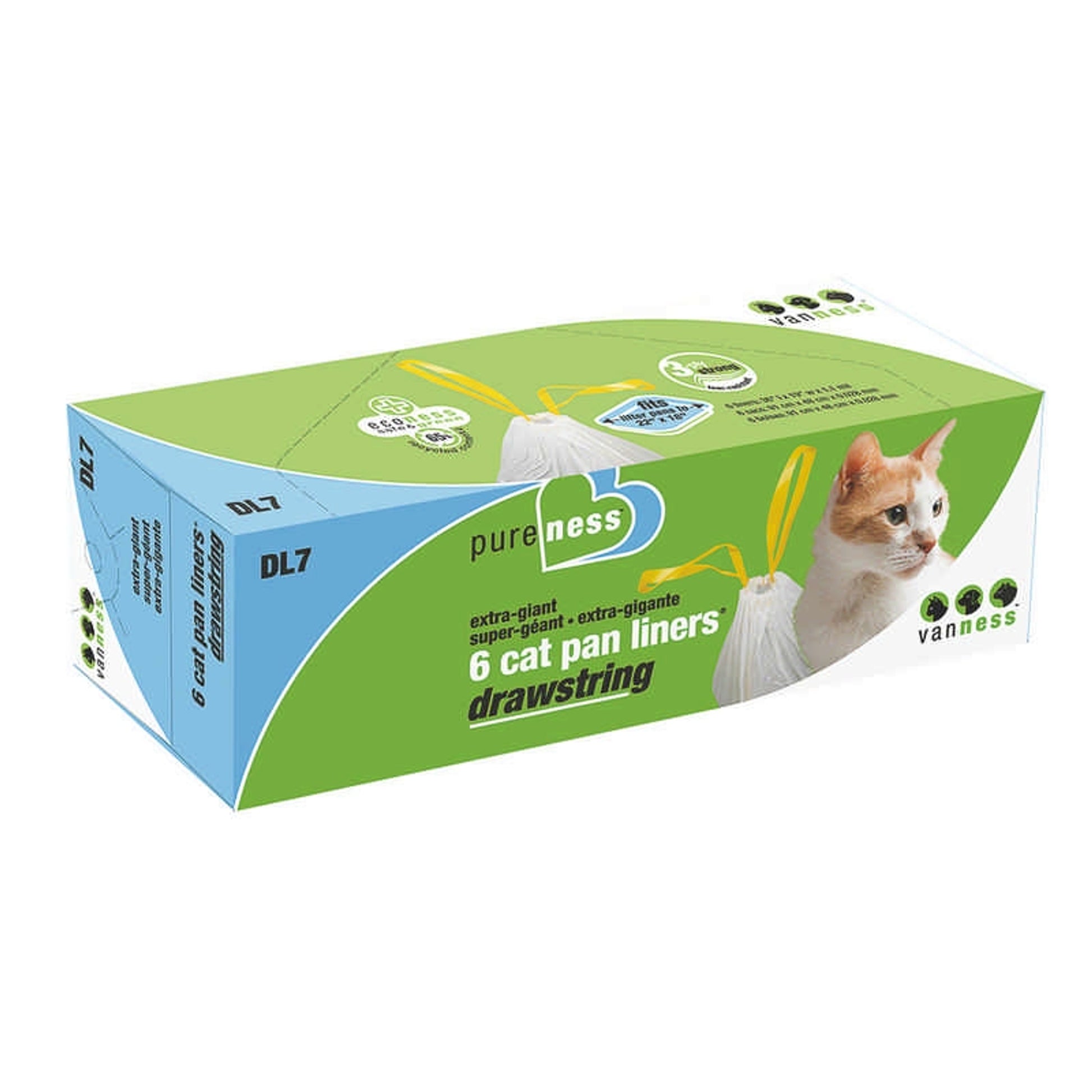 Drawstring Cat Pan Liners 6Pk