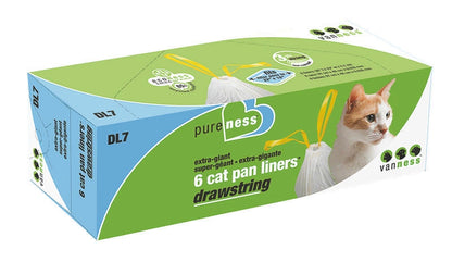 Drawstring Cat Pan Liners 6Pk