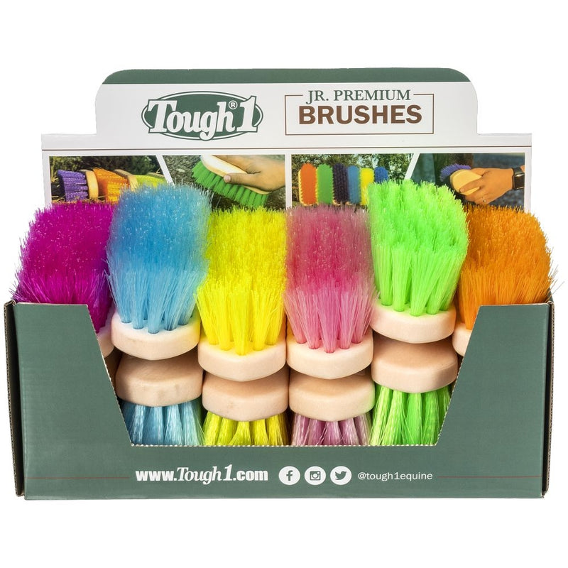 Tough1 Jr. Medium Poly Bristle Brushes-12 Pack