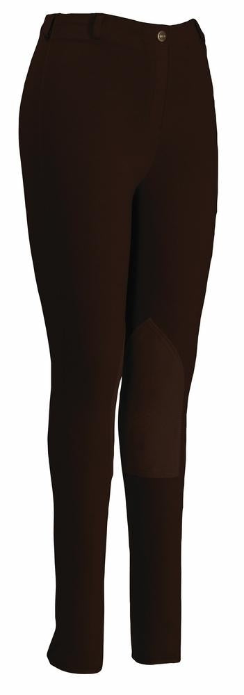 TuffRider Ladies Cotton Pull-On Knee Patch Breeches