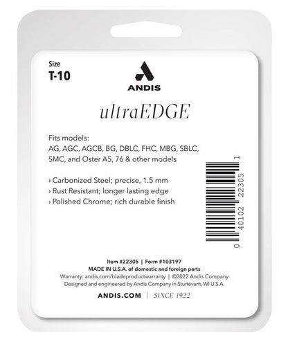Andis UltraEdge T-10 Clipper Blades