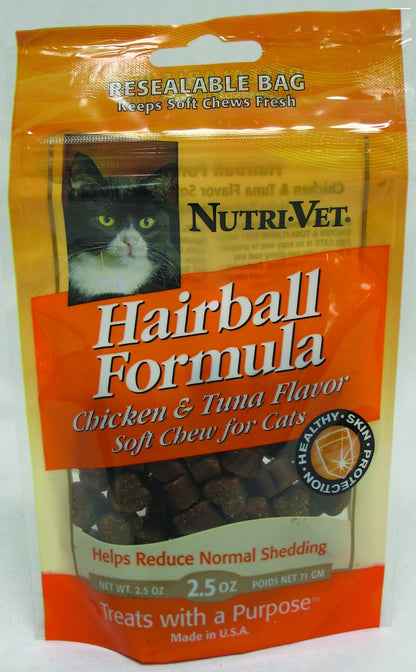 Nutri-Vet Hairball Soft Chews For Cats