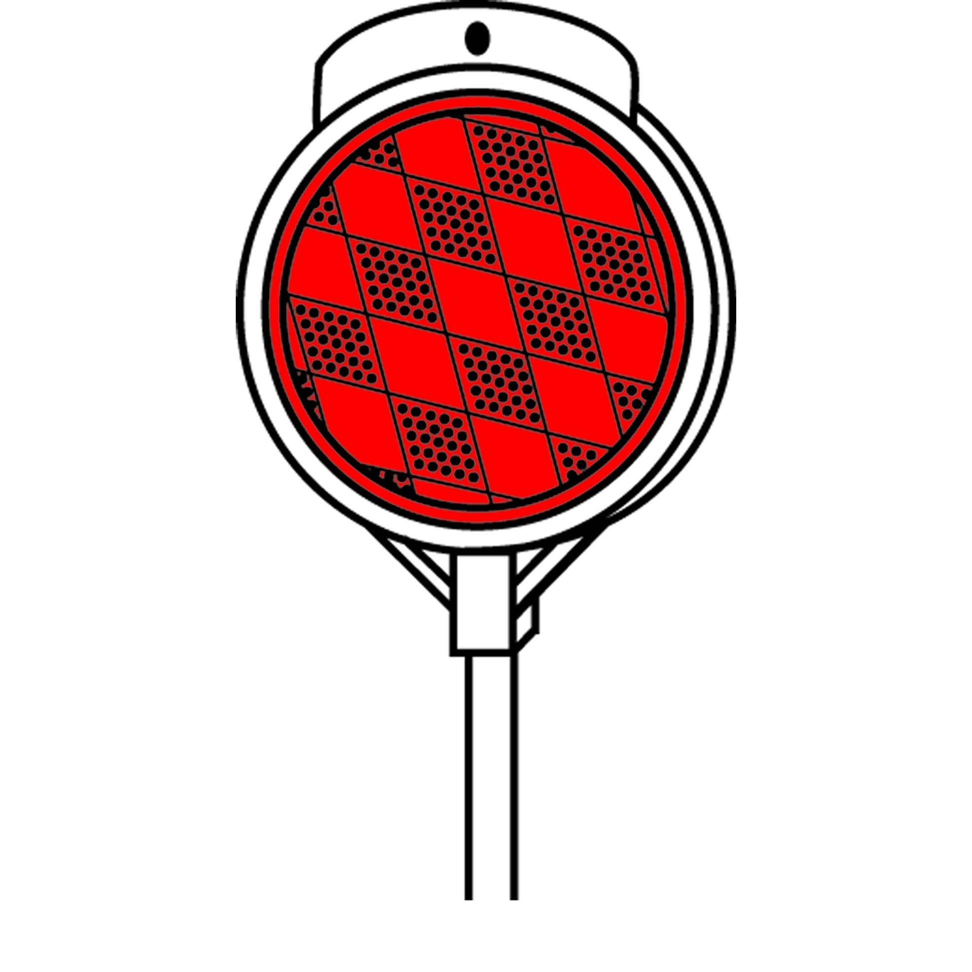 Red Plastic Driveway Marker