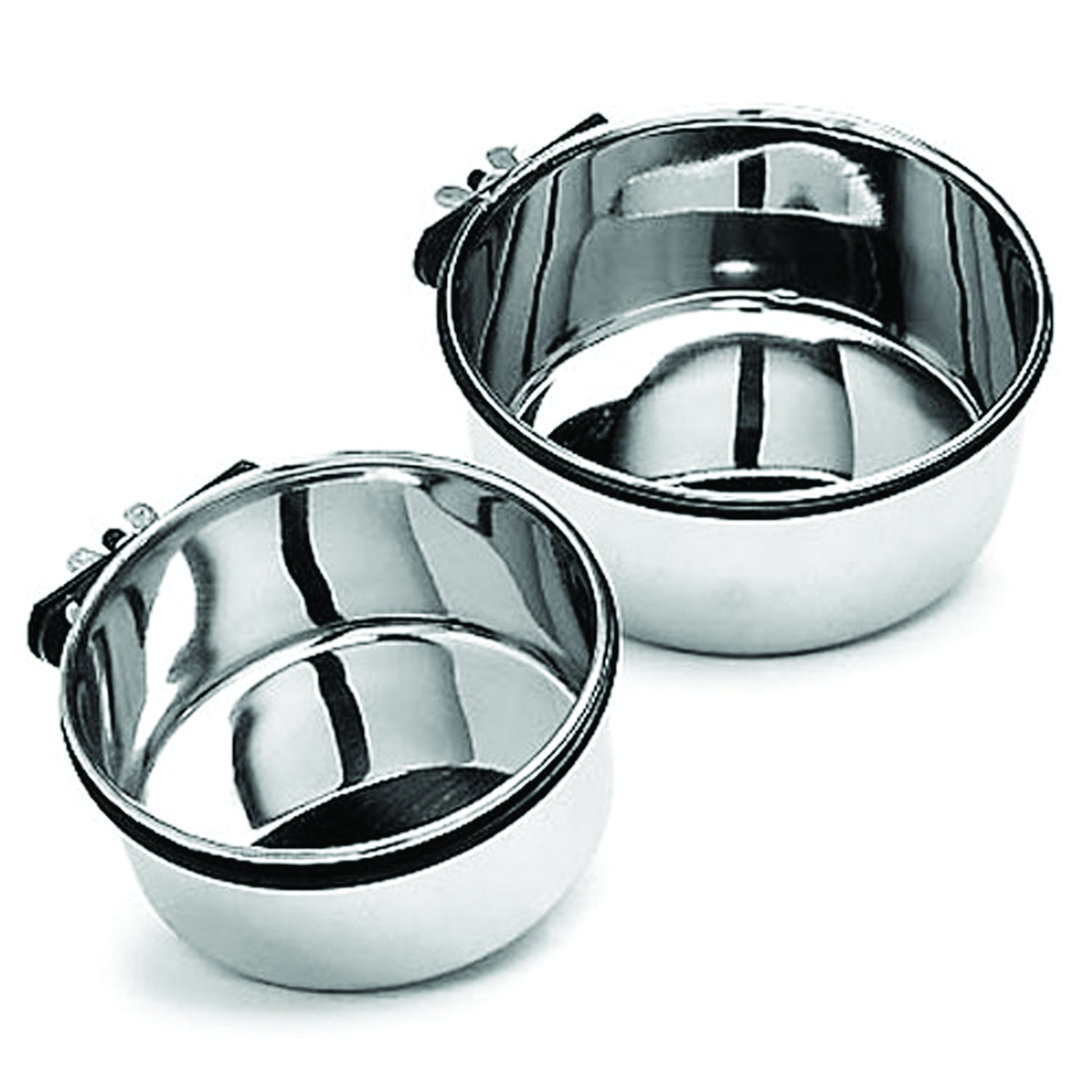 SPOT Stainless Steel Bird Coop Cup with Bolt Bracket Attachment