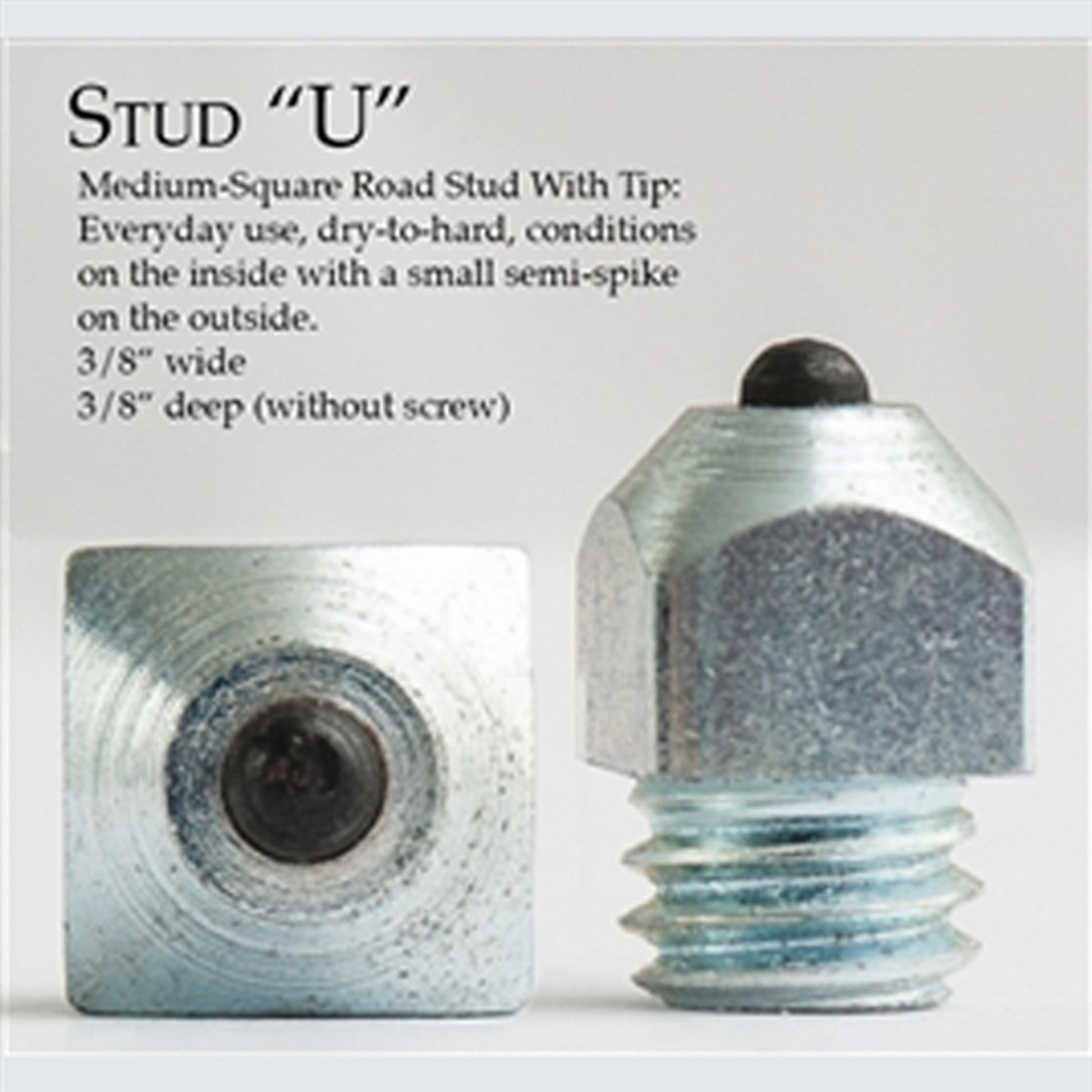Nunn Finer Medium-Square Road Stud With Tip Studs - Pack of 10