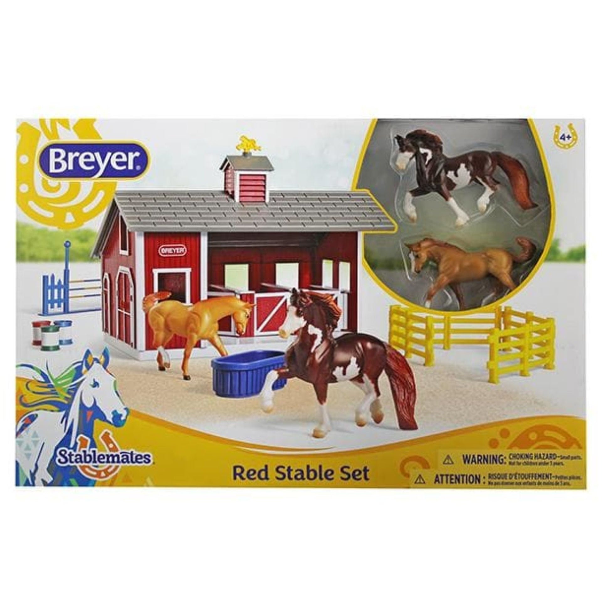 Breyer Stablemates Red Stable Set