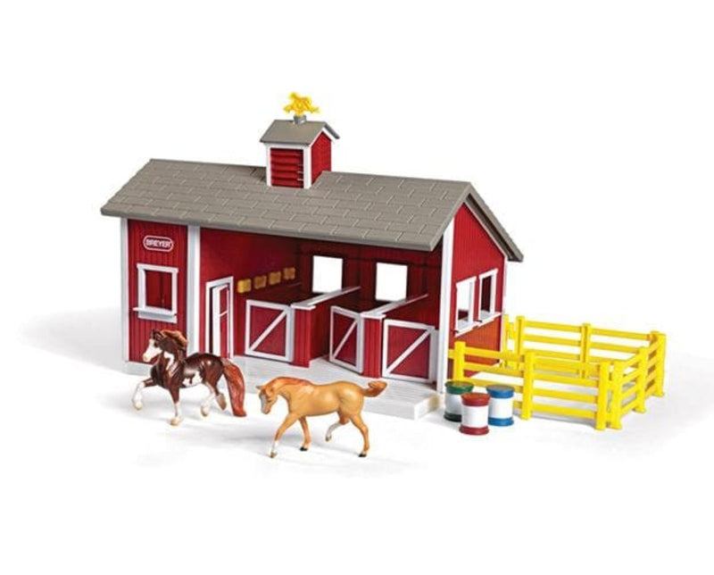 Breyer Stablemates Red Stable Set