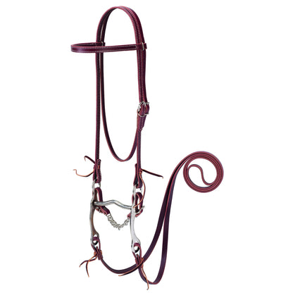 Weaver Latigo Leather Browband Bridle with Single Cheek Buckle