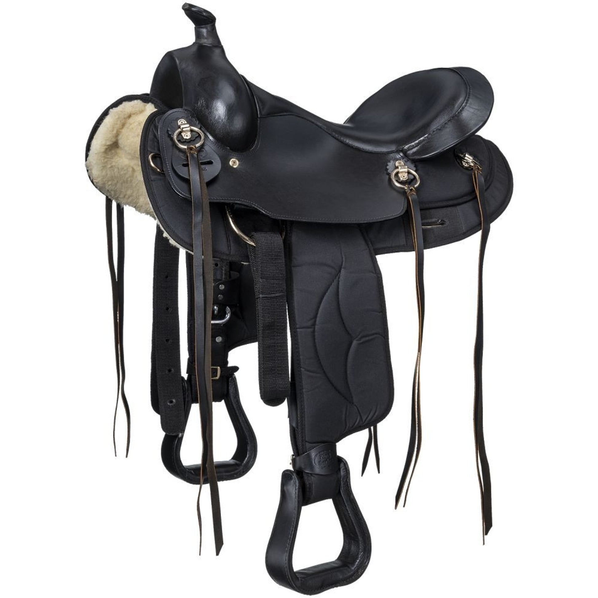 King Series Synthetic Gaited Round Skirt Trail Saddle