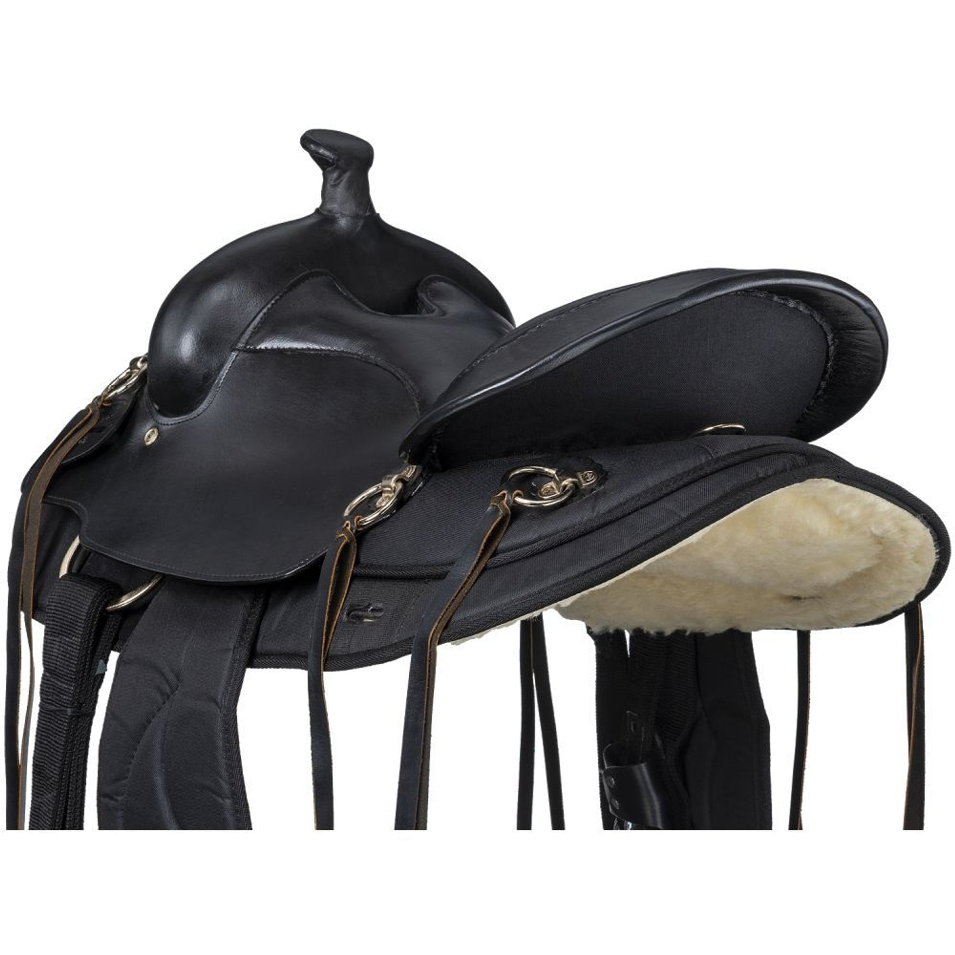 King Series Synthetic Gaited Round Skirt Trail Saddle
