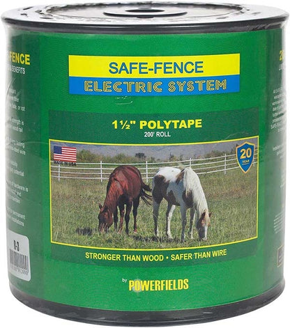 Powerfields Safe-Fence Electric System 1 1/2" Polytape
