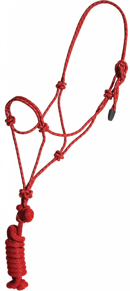 Mustang Economy Mountain Rope Halter and Lead