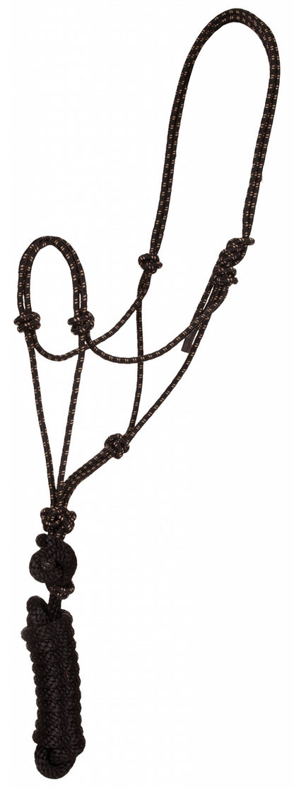 Mustang Economy Mountain Rope Halter and Lead