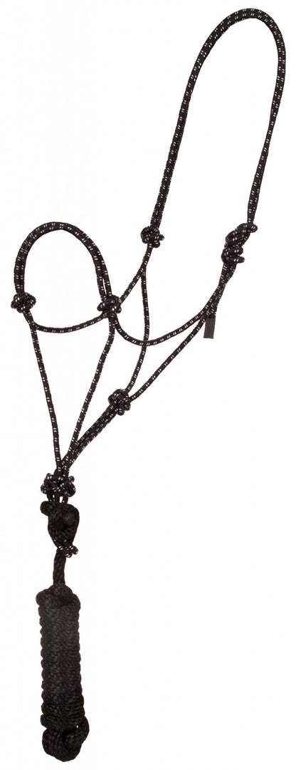 Mustang Economy Mountain Rope Halter and Lead