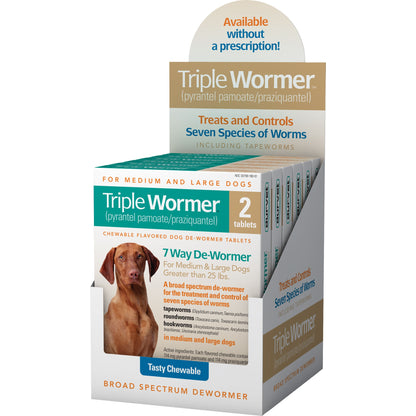 Durvet Triple Wormer For Medium & Large Dogs