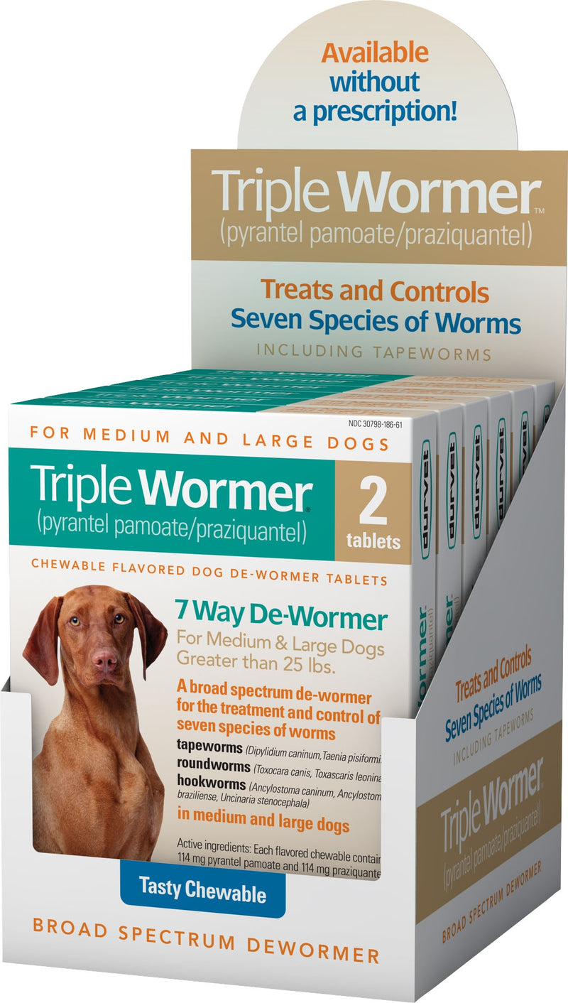 Durvet Triple Wormer For Medium & Large Dogs