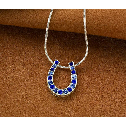 Rainbow Horseshoe Necklace