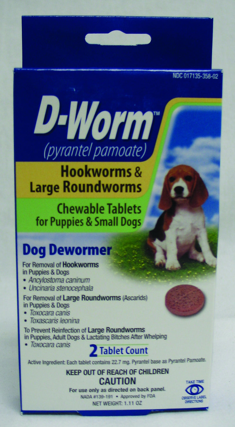 Farnam D-Worm Chewable - Puppies & Small Dogs