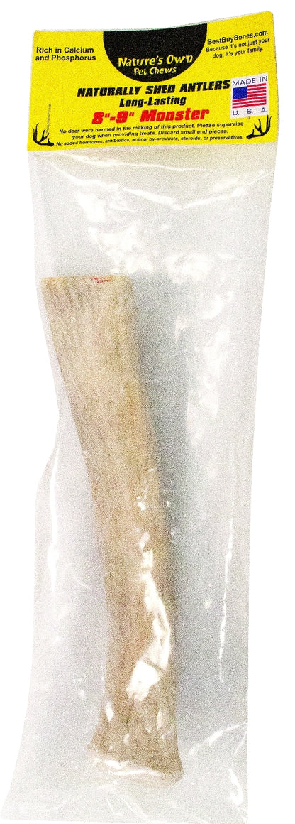 Nature's Own Pet Chews Packaged Monster Naturally Shed Antler