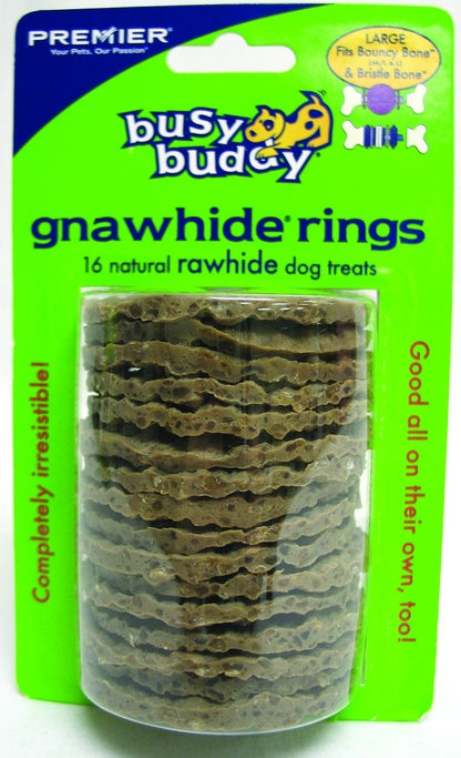 Petsafe Busy Buddy Gnawhide Natural Rawhide Rings