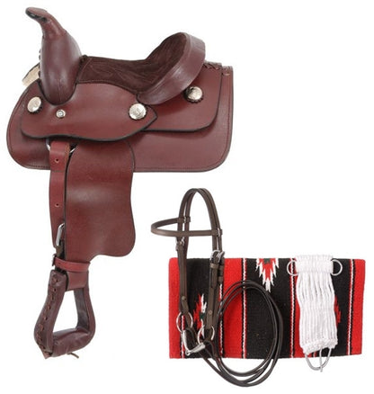 King Series Miniature Horse Western Saddle Package