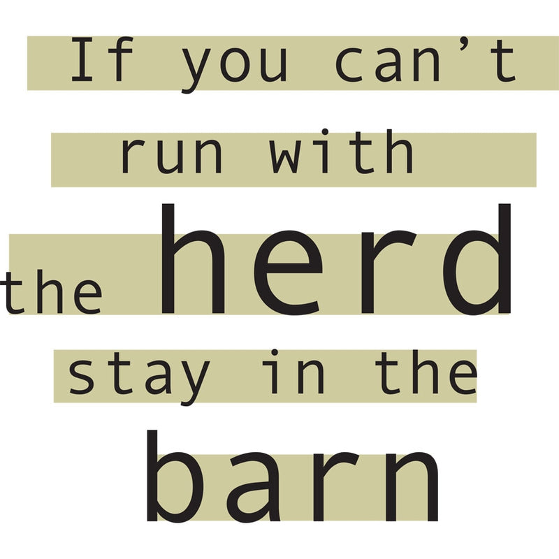 Sound Equine Ladies Tee Shirt If You Can't Run With The Herd