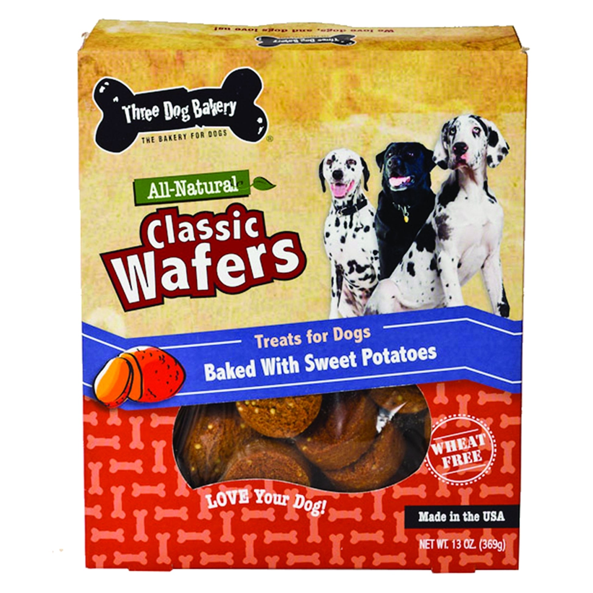 Three Dog Bakery Classic Wafers - Wheat Free