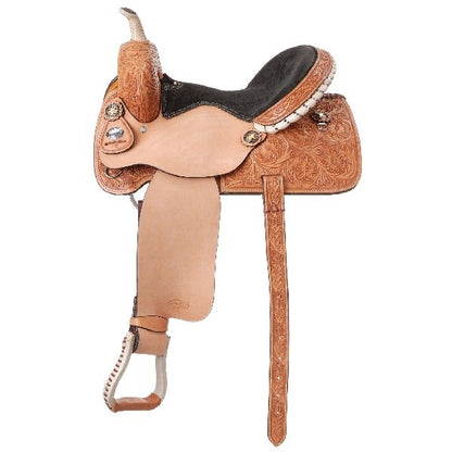 Silver Royal Angus Barrel Saddle