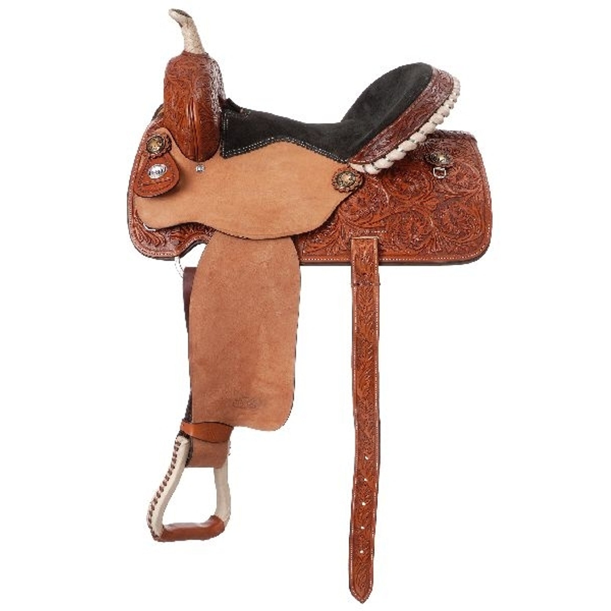 Silver Royal Angus Barrel Saddle