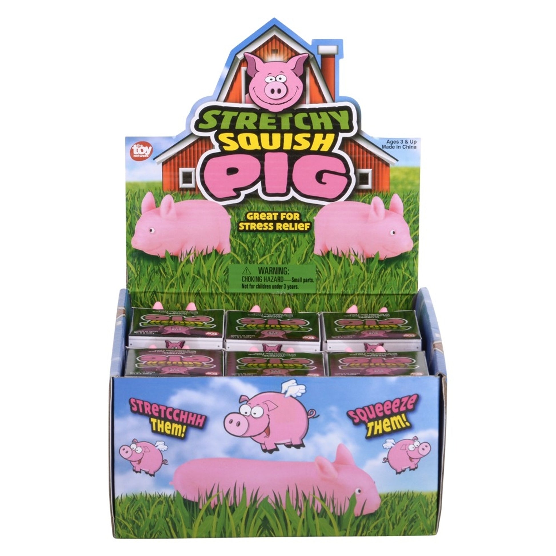 Stretch Squish Pig Fidget Toy