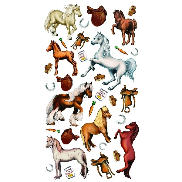 Horses & Carrots Stickers