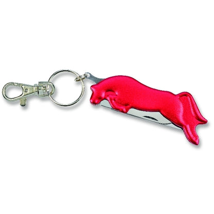 Jumping Horse Keyring, Pocket Knife & Hoof Pick Combo