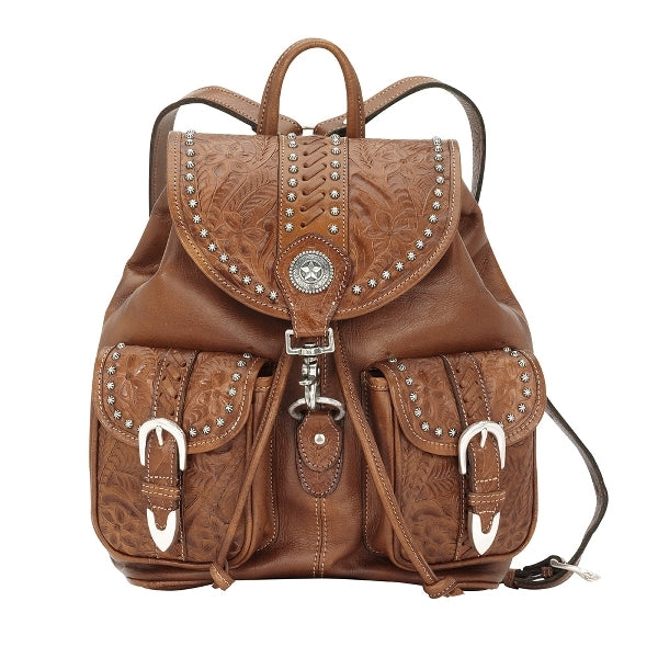 American West Retro Romance Drawstring Backpack