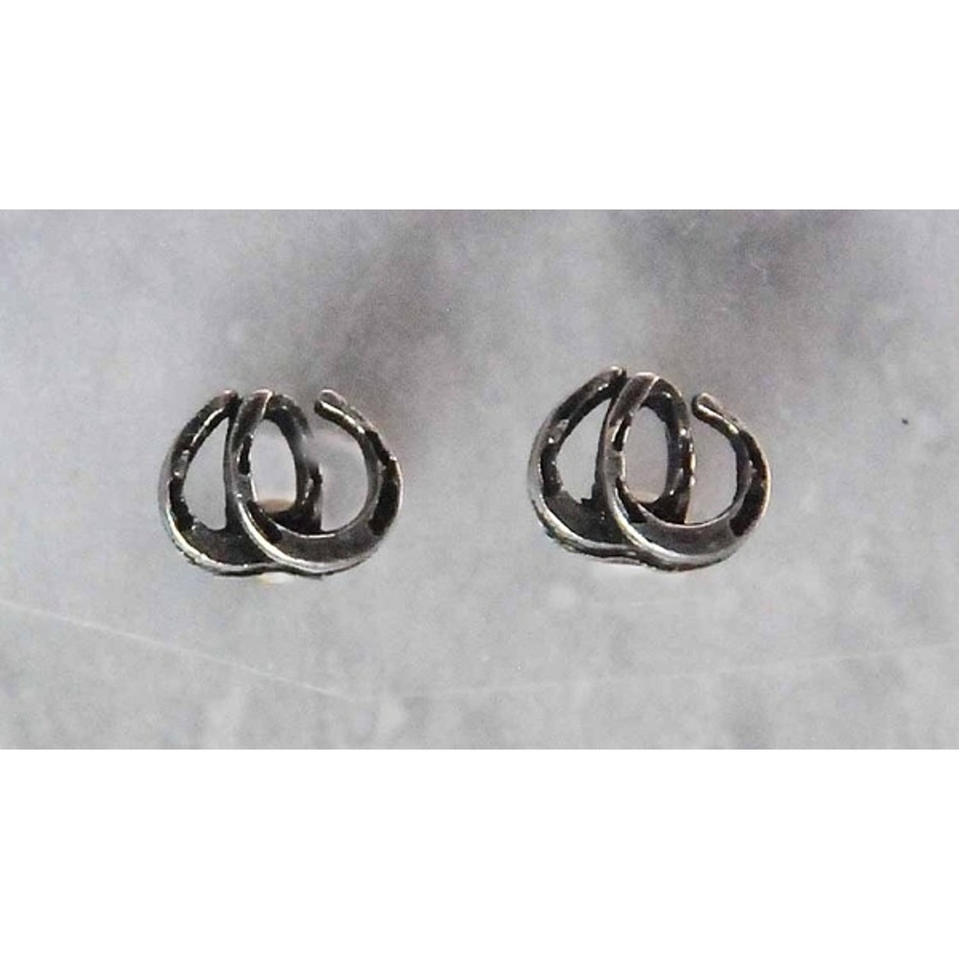 Finishing Touch Double Horseshoe Earrings