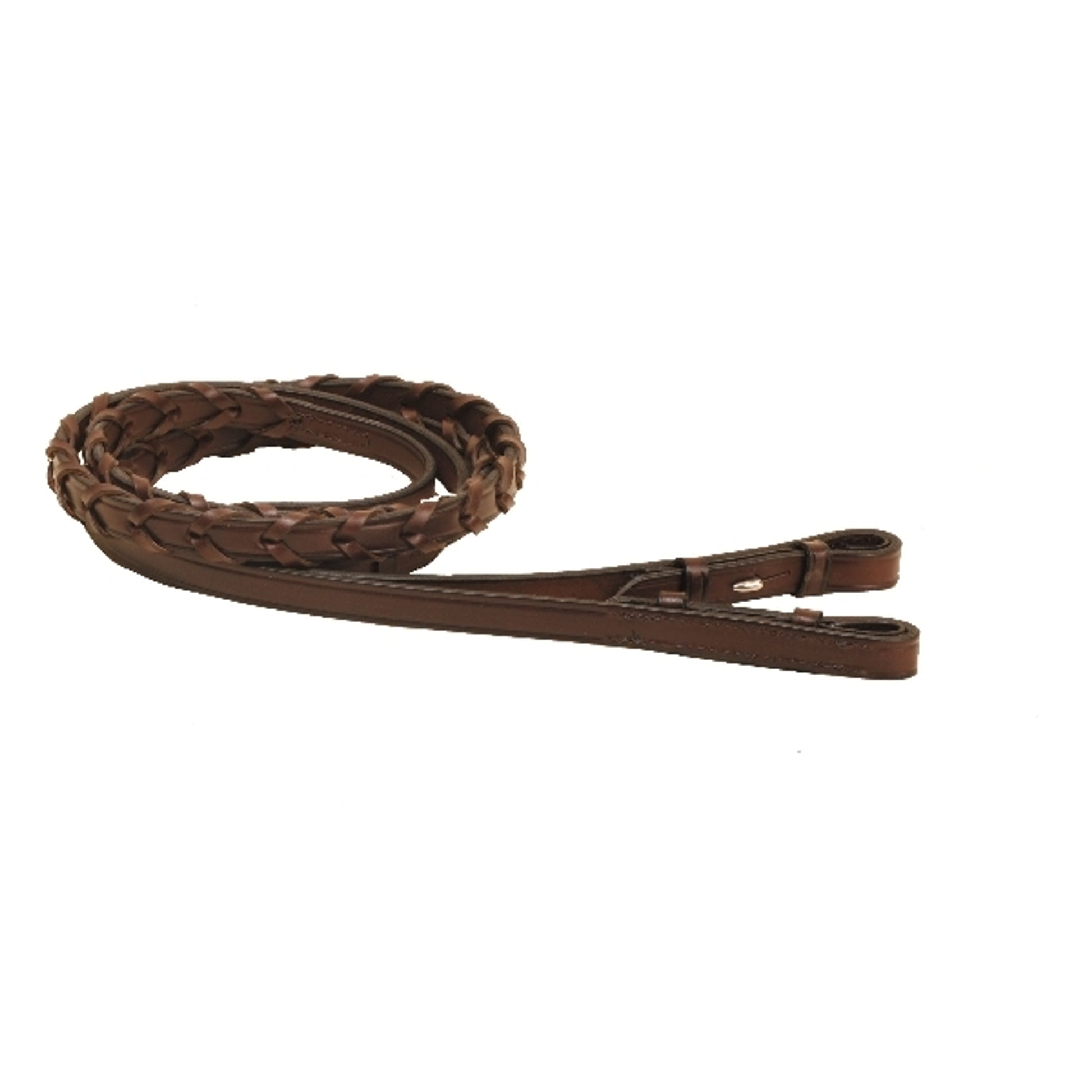 Tory Leather Laced Reins With Hook & Stud Ends