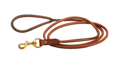 Tory Leather Rolled Leather Dog Leash - 6 ft