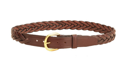 Tory Leather 1 1/4" Braided Leather Belt