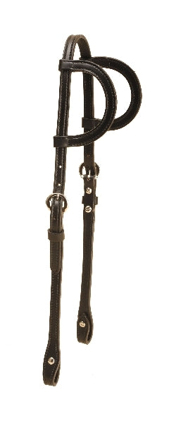 Tory Leather 5/8" Double Ear Headstall - Buckles & Chicago Screws