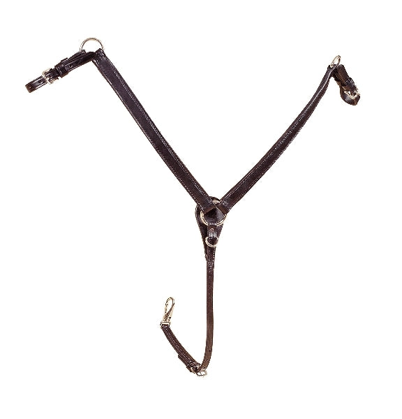Tory Leather Adjustable Bridle Leather Breast Strap
