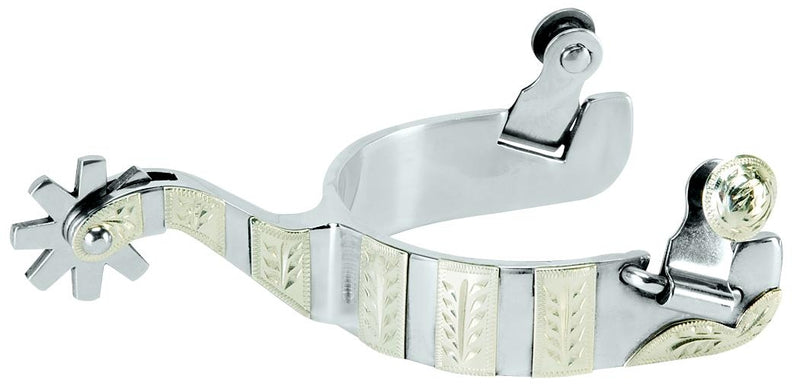 Weaver Leather Men's' Spur Engraved German Silver