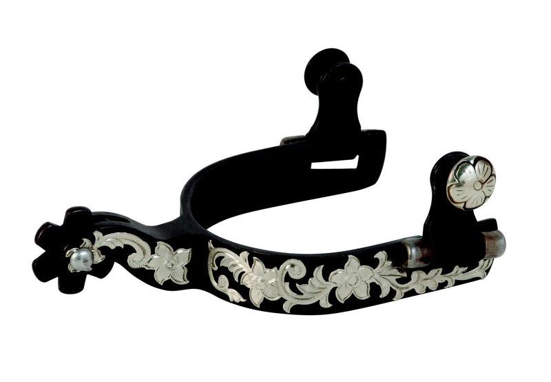 Weaver Leather Antiqued Show Spur With Silver Trim