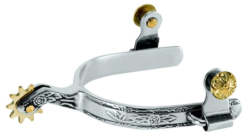 Weaver Leather Ladies' Roping Spurs With Engraved Band