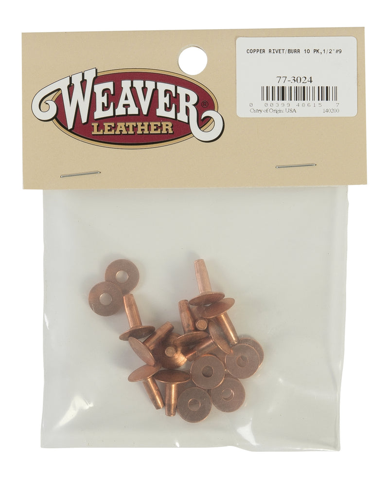 Weaver Leather Copper Rivets And Burrs