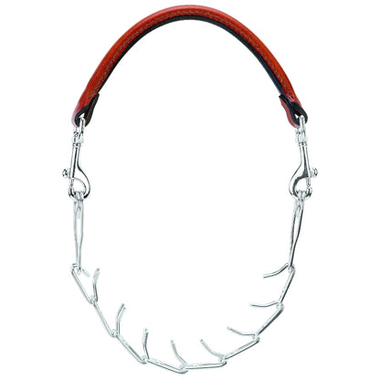 Weaver Leather Leather and Pronged Chain Goat Collar